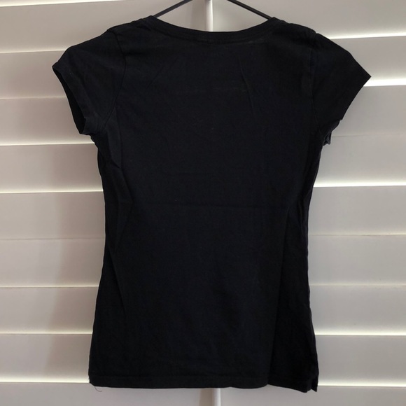 [5 for $25] Vneck Black short sleeve shirt - Picture 3 of 3